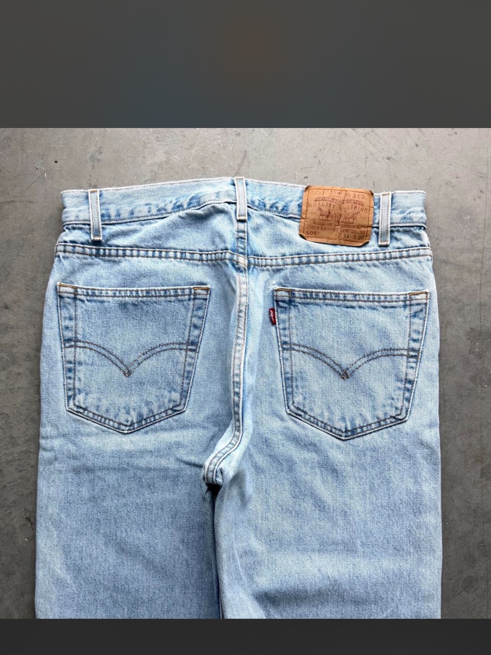 Vintage 90s Levis 505 Straight Leg Jeans 32 x 30